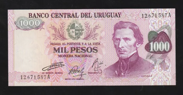 Uruguay, 1000 Pesos, ND (1974), P-52, UNC Banknote