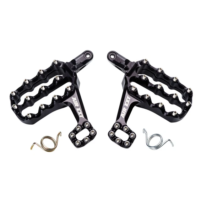 Fastway Air Ext Motorcycle Foot Pegs Kit Black For Honda CR250R 1995-1999