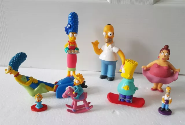 THE SIMPSONS FIGURES BUNDLE homer MARGE maggie BURGER KING bart