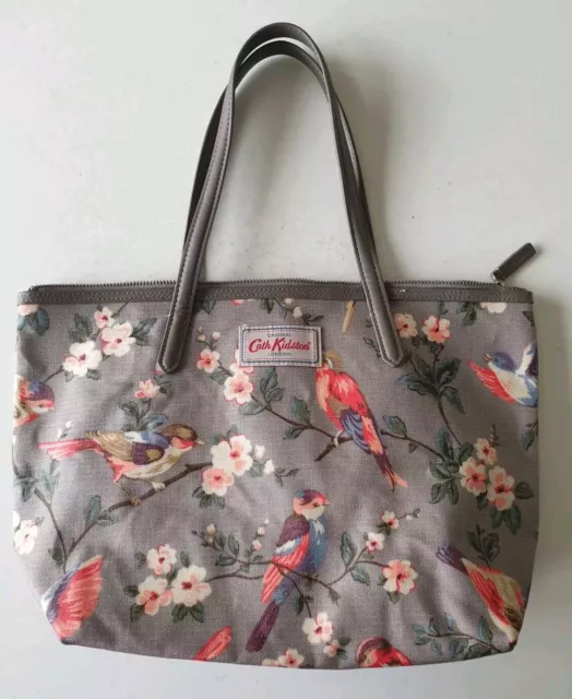 Cath Kidston Grey Bird Print Tote Bag Handbag