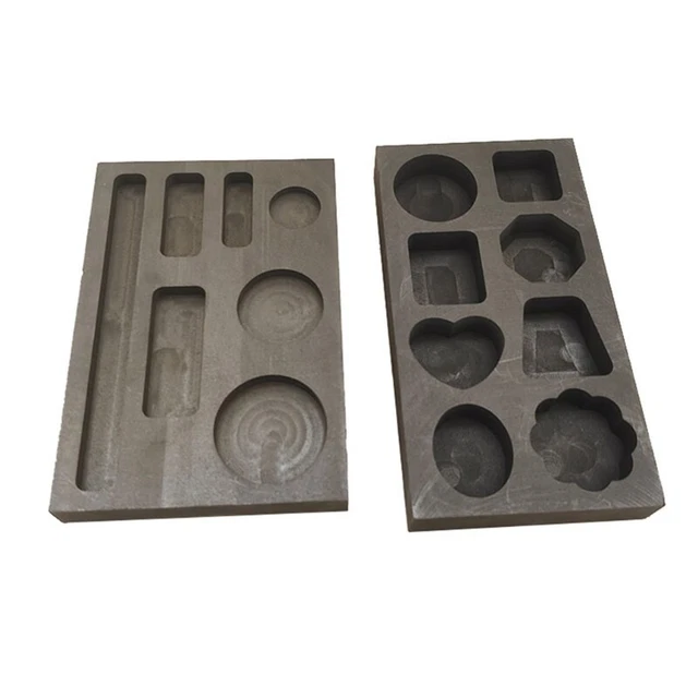 Graphite Crucible Mould Square Round Graphite Casting Ingot Bar Mold for Metal