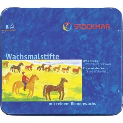 Stockmar 31000 Wachsmalstifte im Metalletui / 8 Stück