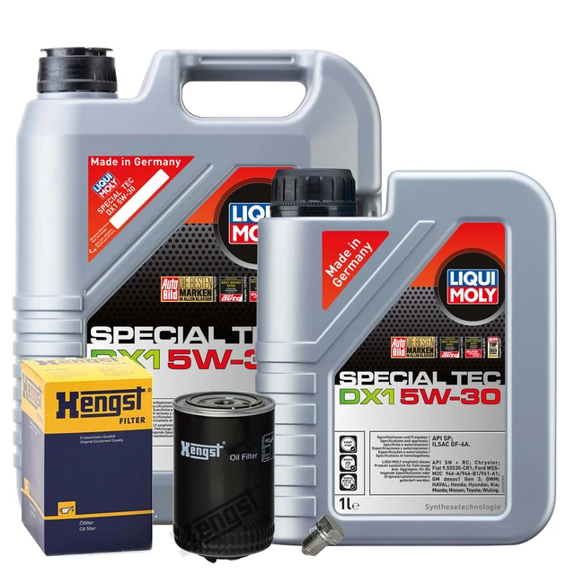 Ölwechsel Set – 5L Liqui Moly Special Tec 5W-30 + HENGST Ölfilter + Ablassschraube