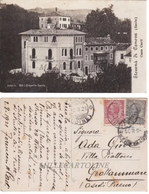 STEVENA' DI CANEVA - Sacile: Casa Carli  1921