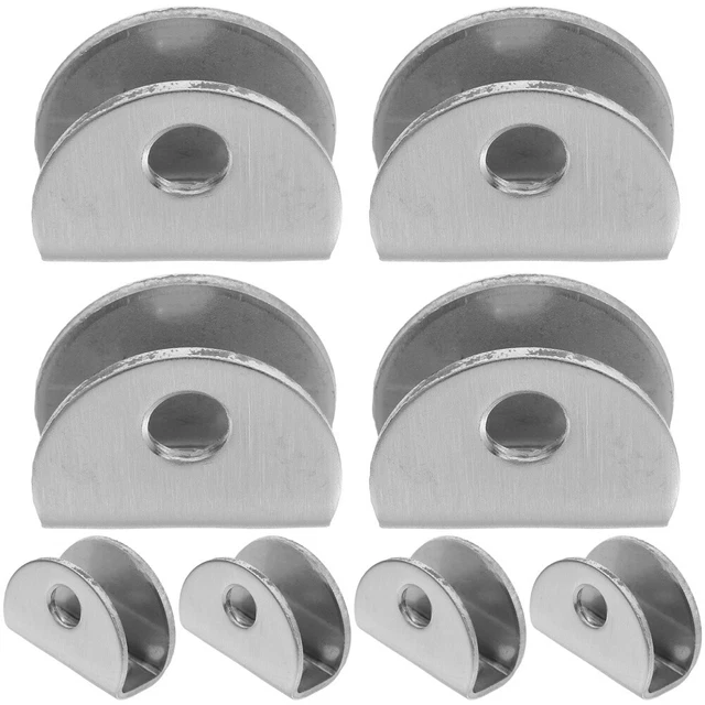 8 Connettori Per Scaffalature Modulari - Clip In Plastica Per Armadi E Organizzatori