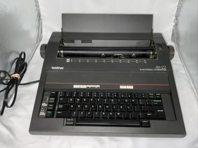 Brother Model AX-22 Electronic Typewriter Tested Working/W Cover