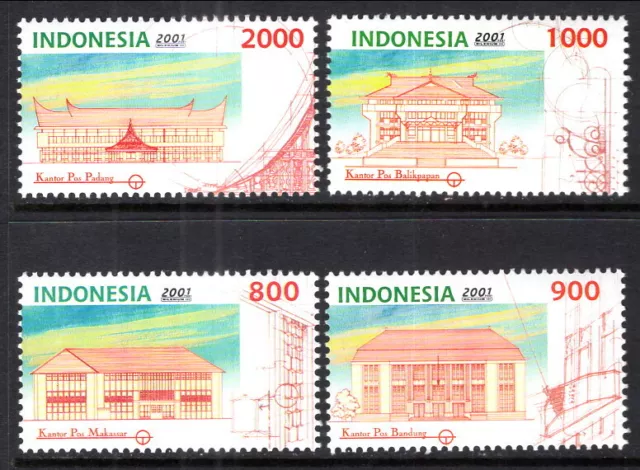 Indonesia #1966-1969 Post Offices MNH CV$3