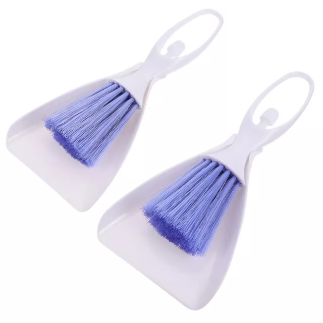 2 Sets Guinea Broom and Dustpan Hamster Cleaning Tool Trash Can