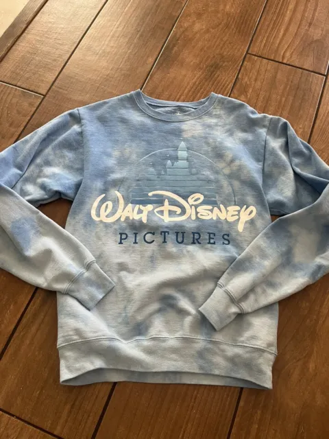Walt Disney Pictures Disneyland Blue Tie Dye Sweater