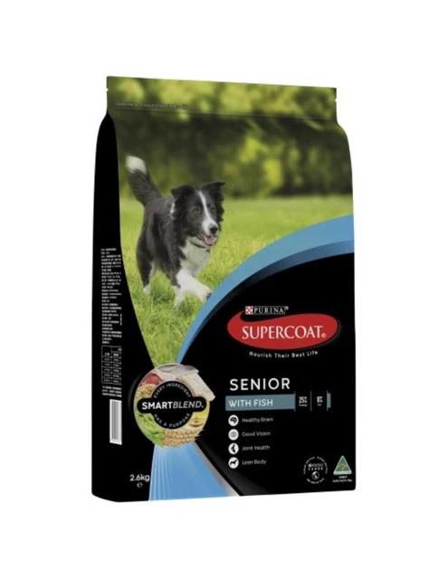 Purina Supercoat Senior Fish Pet Food 2.6kg