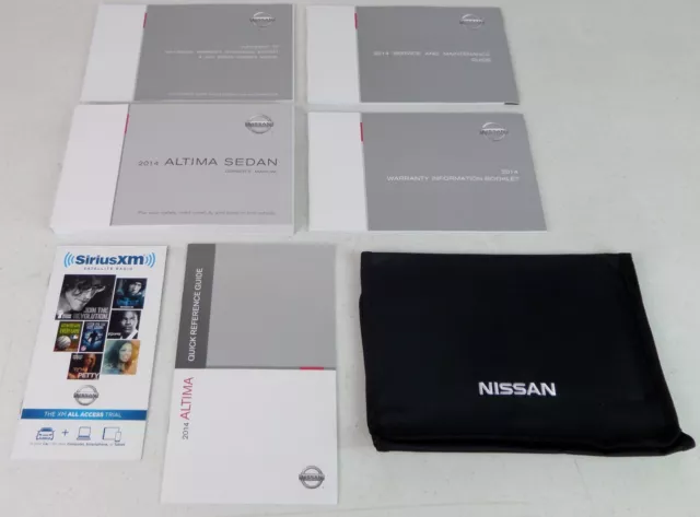 NEW Sealed Owners Manual for 14 2014 Nissan Altima Manual Kit Set Case Guide