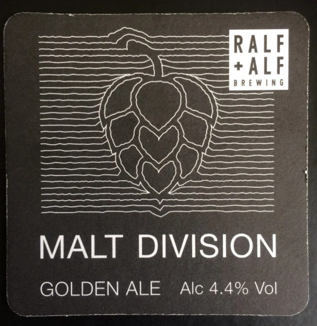 Biermatte. Malzabteilung, Ralt & Alf Brauerei. Sammler Brauerei Untersetzer.