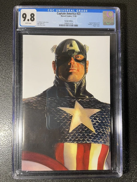 Captain America 23 Ross Timeless Variant CGC 9.8 3988421016
