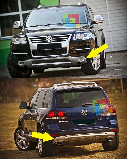 Diffusore Posteriore In ABS Per VW Touareg 2019-2023 - Design Carbonio Nero, 7 Pinne - Foto 10