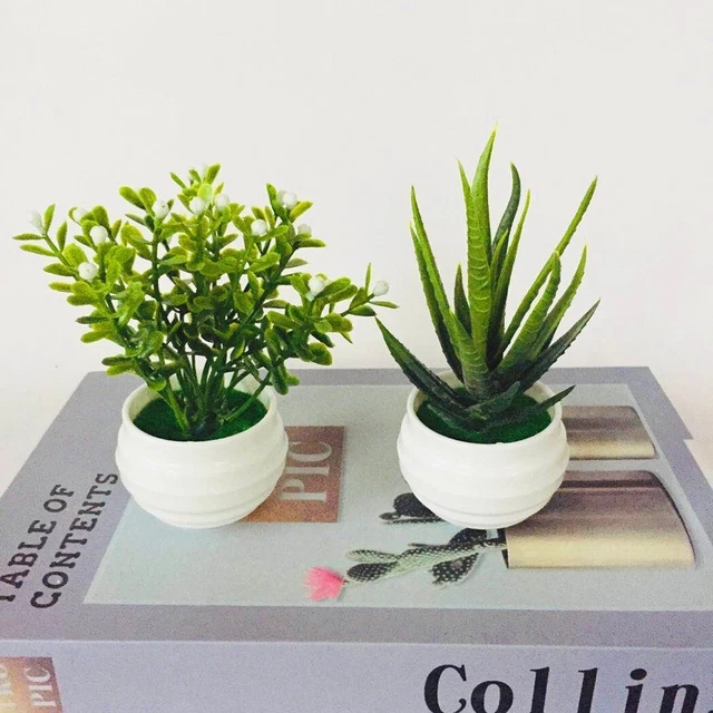 HONHDONZJP Cactus artificial de flores sintéticas planta suculenta