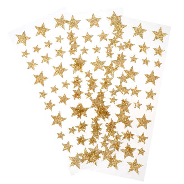 3 Blatt Kinder Belohnung Aufkleber Glitter Lob Aufkleber dekorative Stern