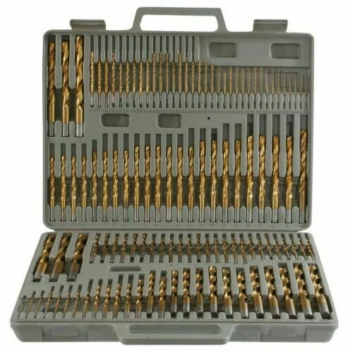 115-Pc Hss Titanium Drill Bit Set (26-Letter, 60-Number, Sae 29-Fraction Sizes)