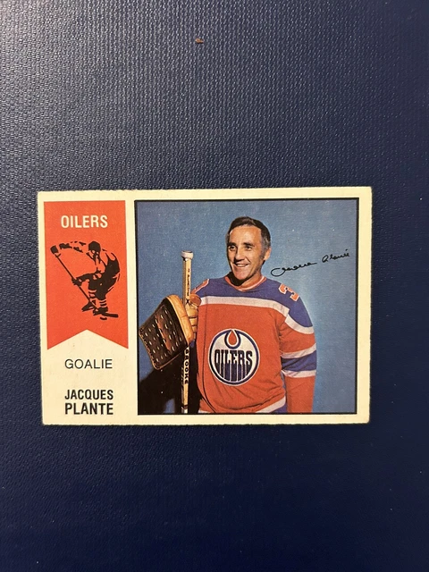 1974-75 O-PEE-CHEE WHA Set-Break # 64 Jacques Plante Edmonton Oilers EX ...