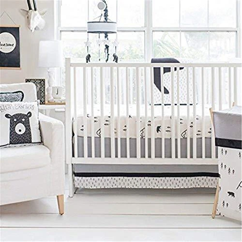 3 Piece Crib Bedding Set, Little Black Bear