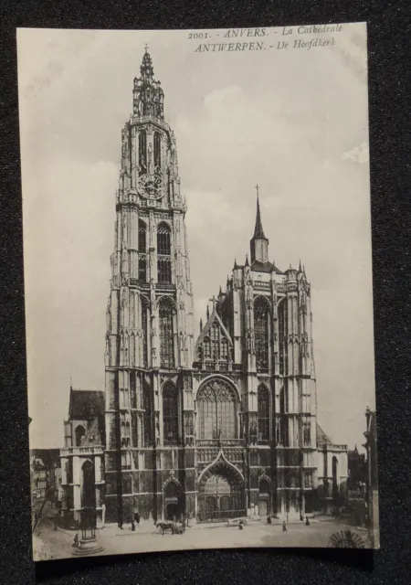 1910s La Cathedrale Antwerpen Cathedral Anvers Belgium Antwerp Co Postcard