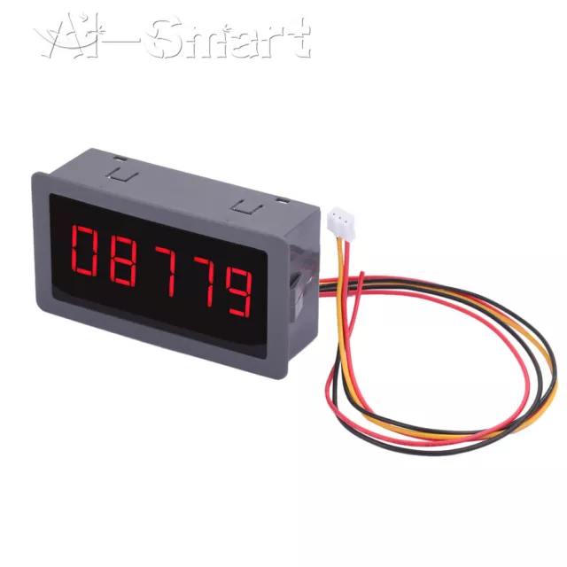 5 Digital LED Tachometer RPM Speed Meter Sensor Frequency Meter NPN PNP 3-15V