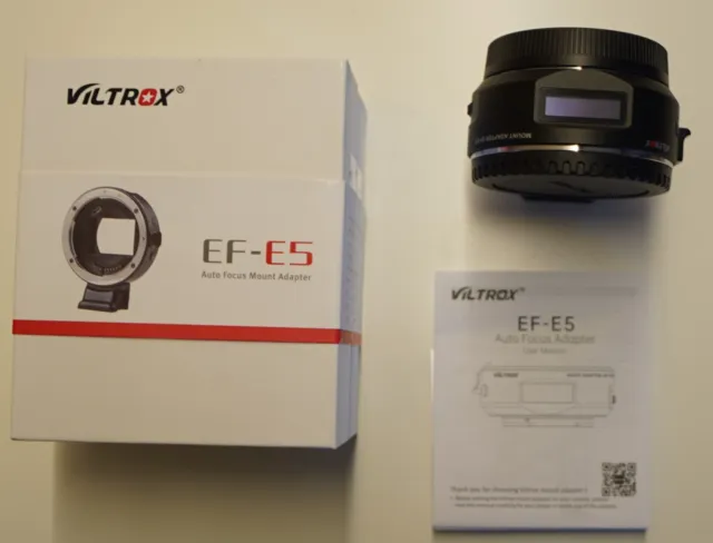 Viltrox EF-E5 Auto Fokus Adapter Mount Objektivadapter, Canon EF auf Sony-E