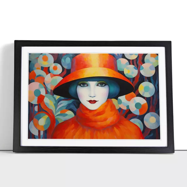 Art Deco Woman Framed Wall Art Poster Canvas Print Picture Home Decor Painting