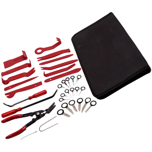 32Pc Car Radio Door Clip Panel Trim Dash Plastic Audio Removal Pry Kits Tool Set