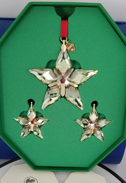 SWAROVSKI STERN WEIHNACHTEN 2023 3D Gold Festive Christmas Ornament 5653577  NEU EUR 70,00 - PicClick DE