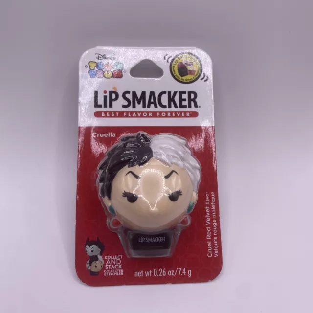 Lip Smackers Disney Tsum Tsum Lip Balm Cruella Cruel Red Velvet Flavor New