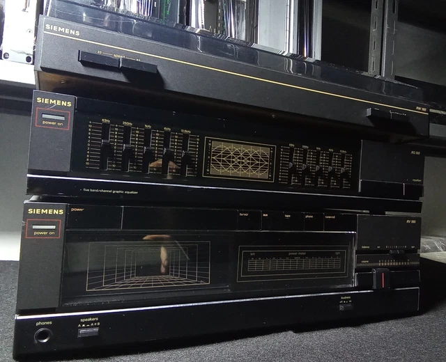 amplificatore siemens rv-180+giradischi+equalizzatore