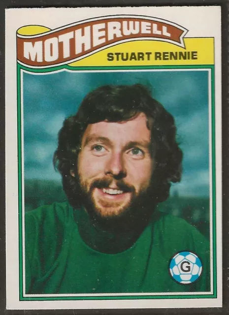 Topps-Football (Scottish Green Back 1978)-#033- Motherwell - Stuart Rennie