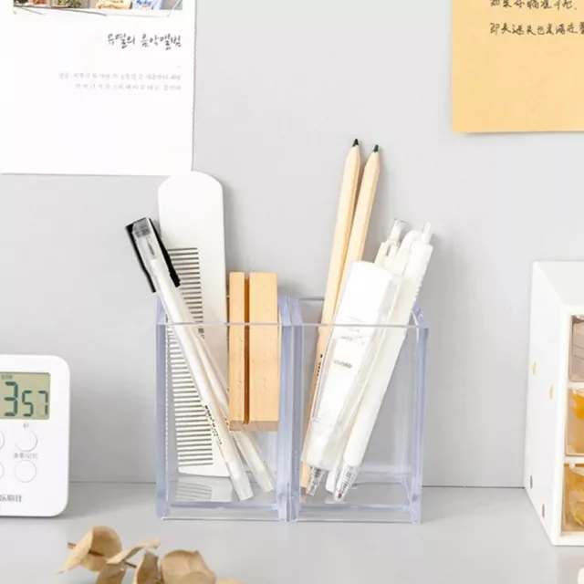 Transparent Makeup Brush Box DIY Jewelry Organizer Simple Pen Holder  Cosmetics