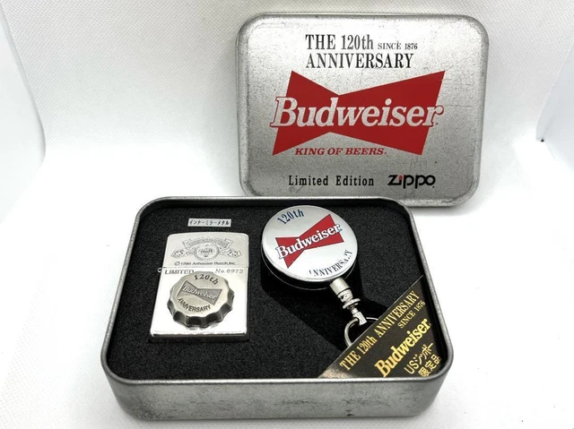 Zippo Limited Edition Budweiser 120th Anniversary Inner Mirror Metal Pasting L