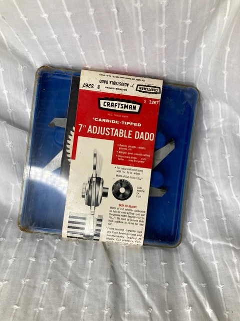 Sears Craftsman 93267 Carbide Tipped Adjustable 7" Dado Blade looks amazing