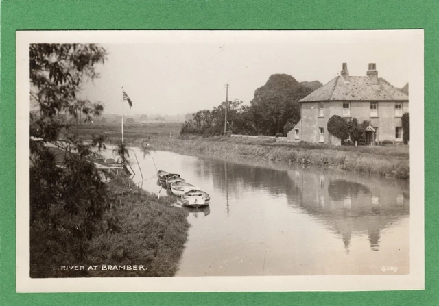 River at Bramber Nr Steyning Uni Back RP PC unbenutzt Ref. K933