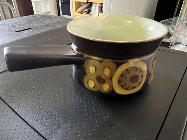Vintage 1960s DENBY Arabesque Gravy Boat. Hard To Find.