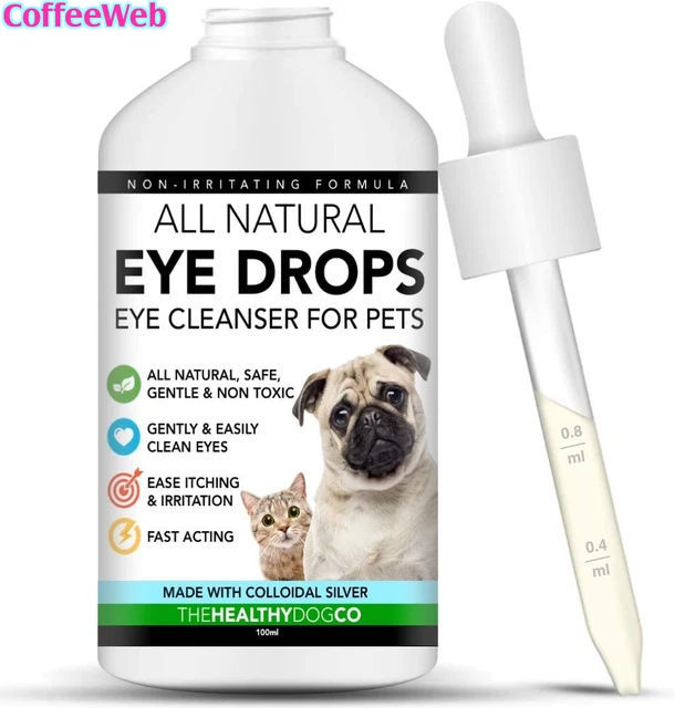 The Healthy Dog Co Naturali Collirio per Cani E Gatti – Gocce Oculari Con Argent