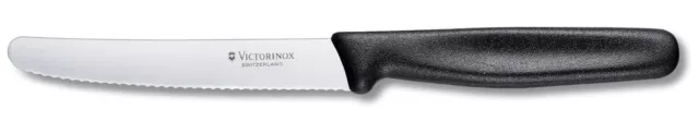 Victorinox Messer Tomatenmesser Brötchenmesser Tafelmesser schwarz neu 5.0833