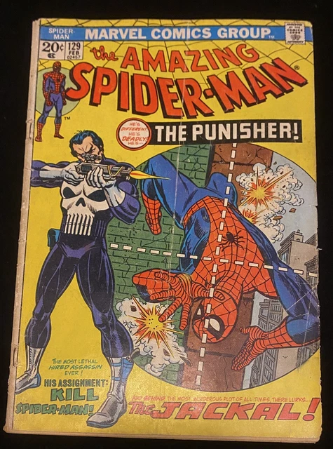 Amazing Spider-Man #129  1974 1st app. Punisher, Jackal