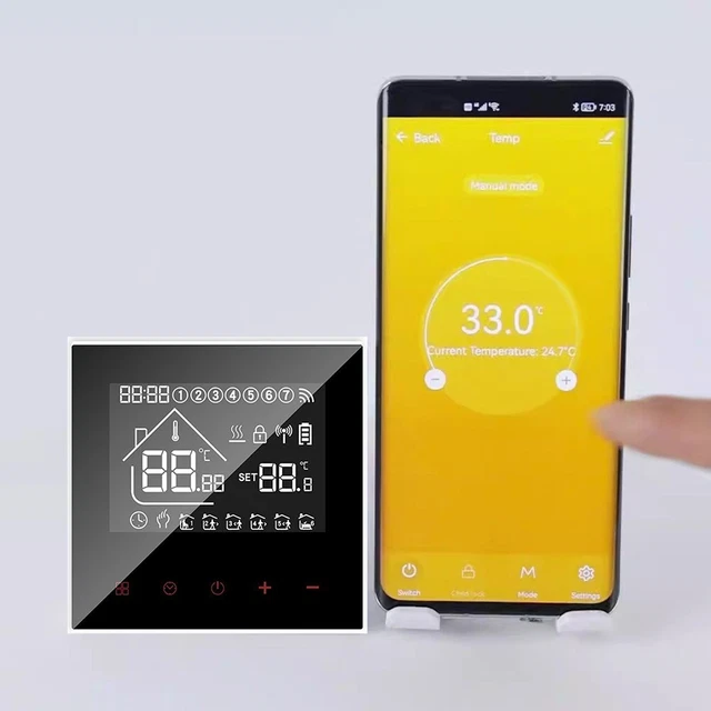 Pour Tuya Smart WiFi, le thermostat intelligent contrôle votre système de chau