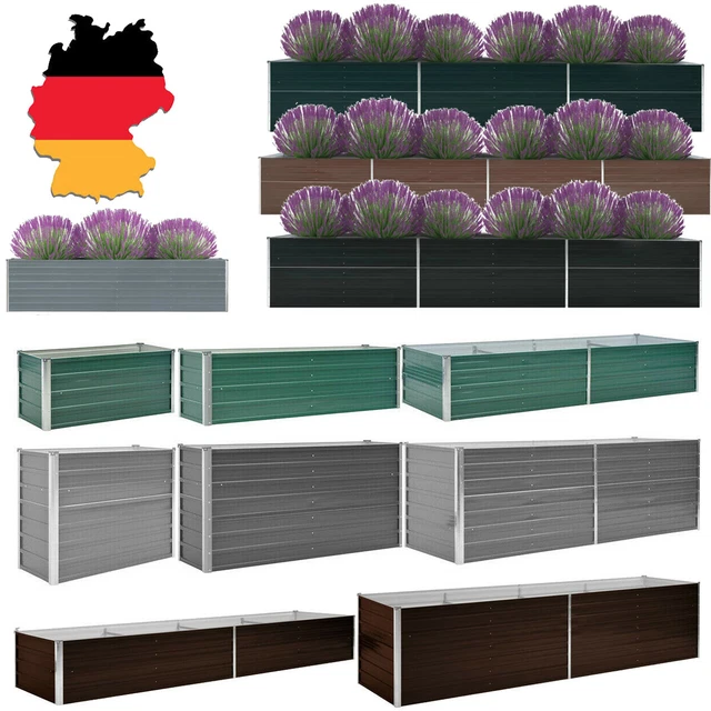 *Gemüse Metall Verzinkter Hochbeet Gartenbeet Gemüsebeet Pflanzbeet Pflanzkasten