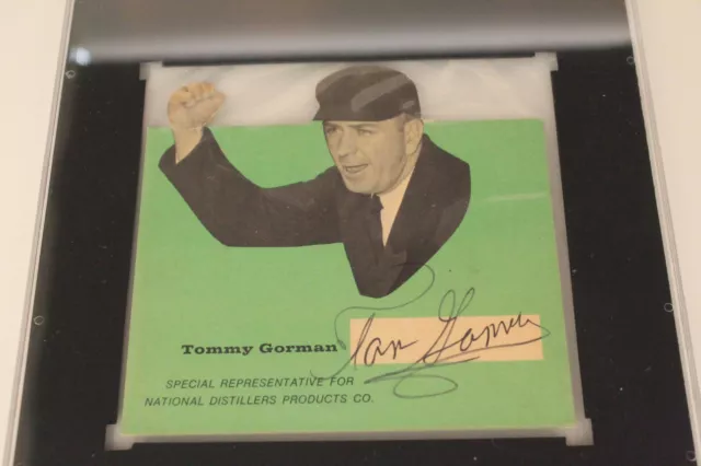 Tom Gorman (d.1986) MLB Umpire Autographed Advertisement Signed SGC Authentic 2
