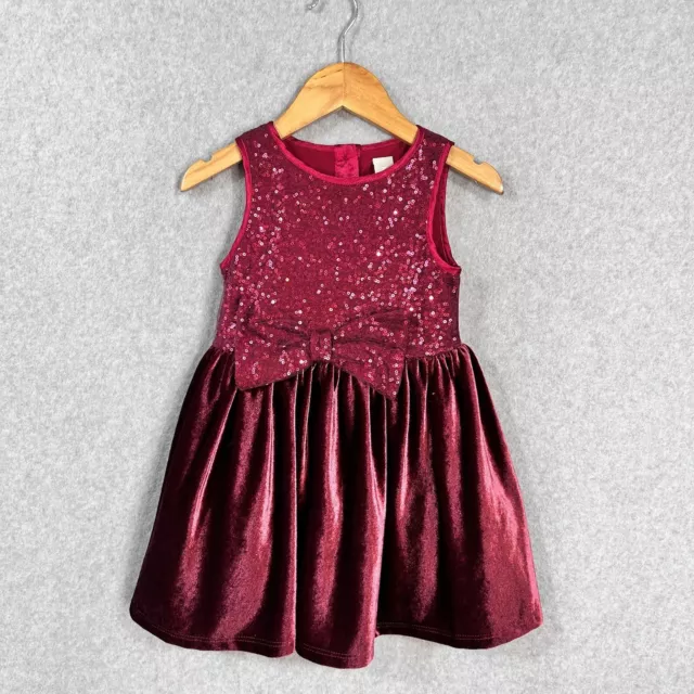 Tu Dress Size 18-24 Months Maroon Wine Birthday Party Occasion 1.5 - 2 Years