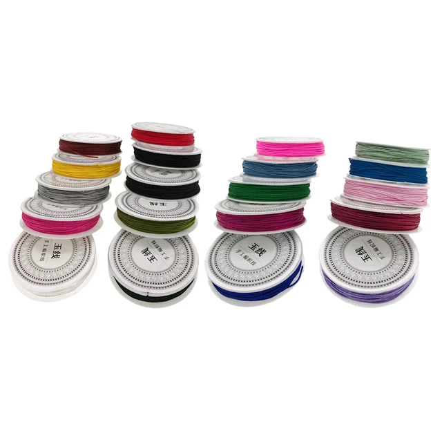 100m Nylon chinesische Knotenschnur 0,8mm Faden Schnur Rattail Makramee Schmuck