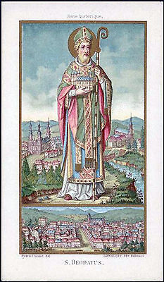 ADESIVO STICKER SANTINO HOLY CARD SAN DEODATO DI SAN DIE' VESCOVO 