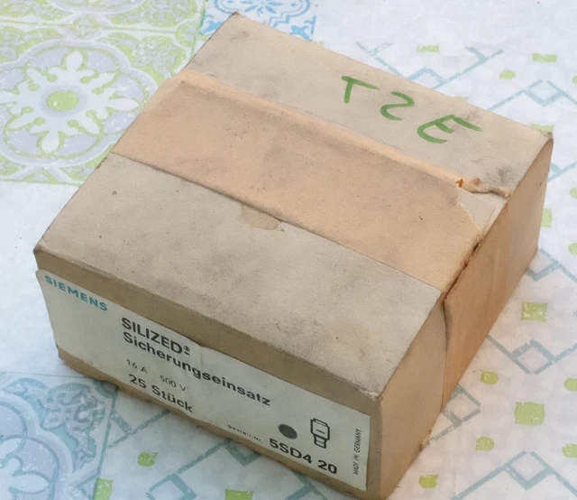 25x Siemens 5SB420 Fusible de type SILIZED taille DII, 16A, gG 500V. Lot de 25 2