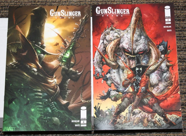Image Gunslinger Spawn #4 TWO COVER SET - Booth & Mattina - McFarlane