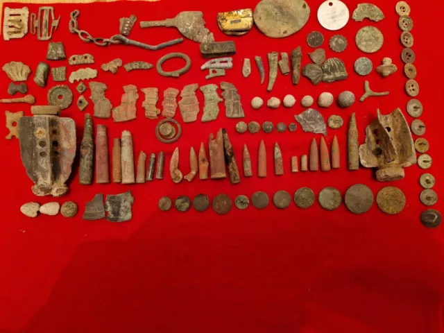 Metal Detecting Finds From South East England Mixed Lot.