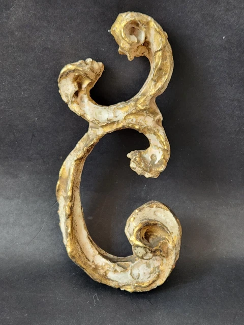 Rococo Cursive COLD CAST HEAVY Cursive Letter